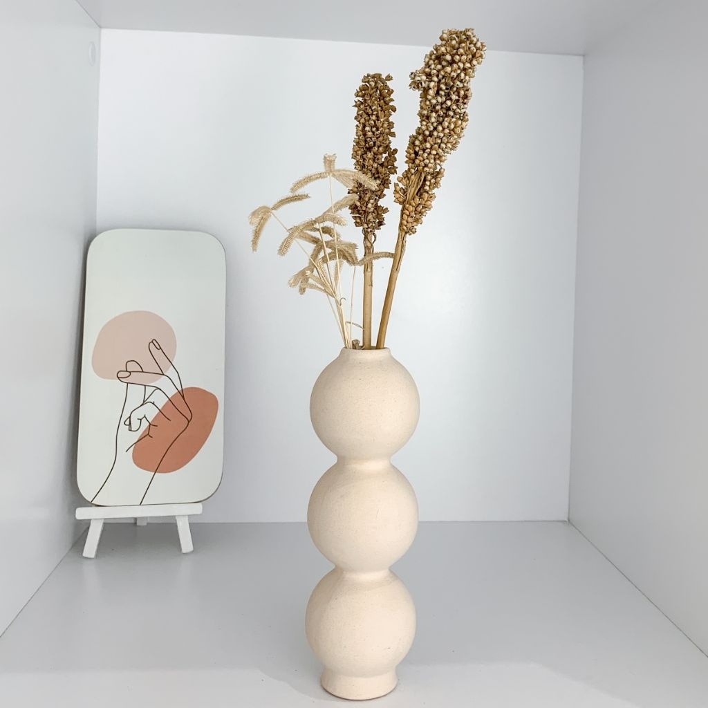 Vas Bunga Estetik / Vas Keramik / Vas Ukuran Jumbo / Vas Bunga Aesthetic / Vas Bunga Nordic / Photo 