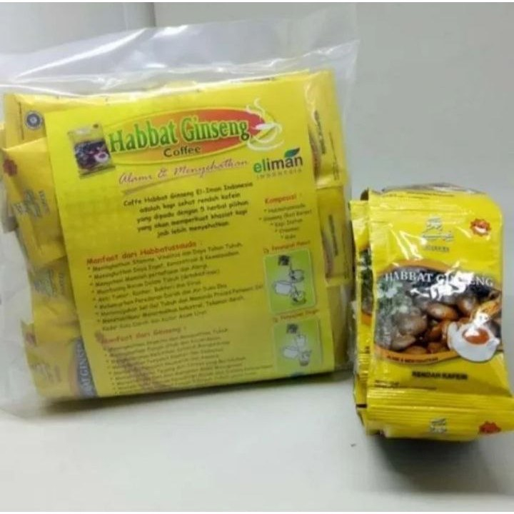 

Kopi 5 in 1 Habbat Gingseng Coffee El-iman ORIGINAL (10 Sachet )