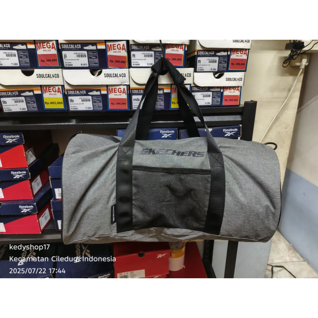 Tas Fitness/Gym/Duffel bag Skechers GYS Grey Original