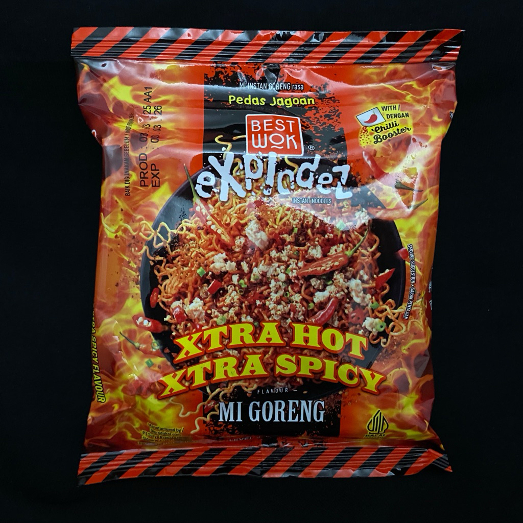 

BEST WOK EXPLODEZ XTRA HOT SPICY MI GORENG INSTAN PEDAS JAGOAN