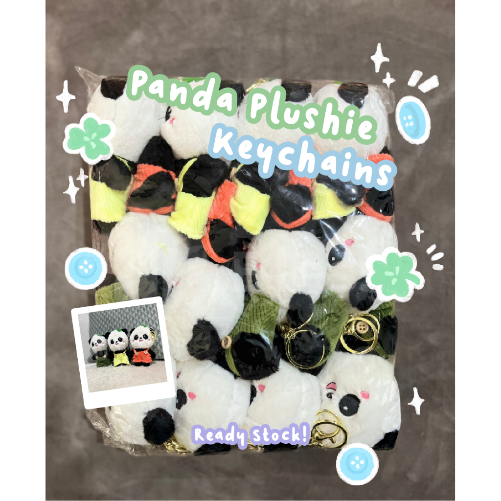 Grosir gantungan kunci panda baju bless toys gantungan kunci karakter gantungan kunci hewan lucu