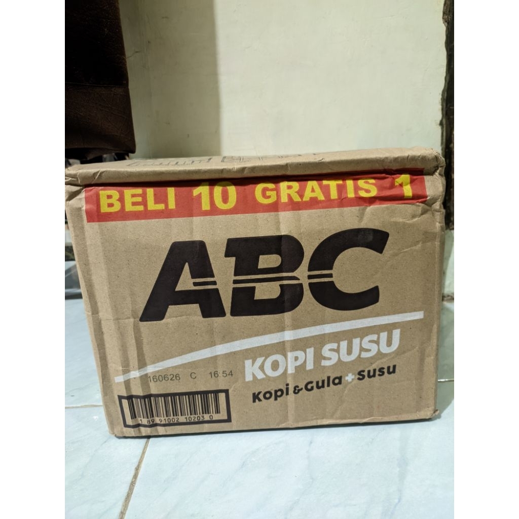 

Kopi Abc susu 1 dus (bonus 1 sachet per renceng)