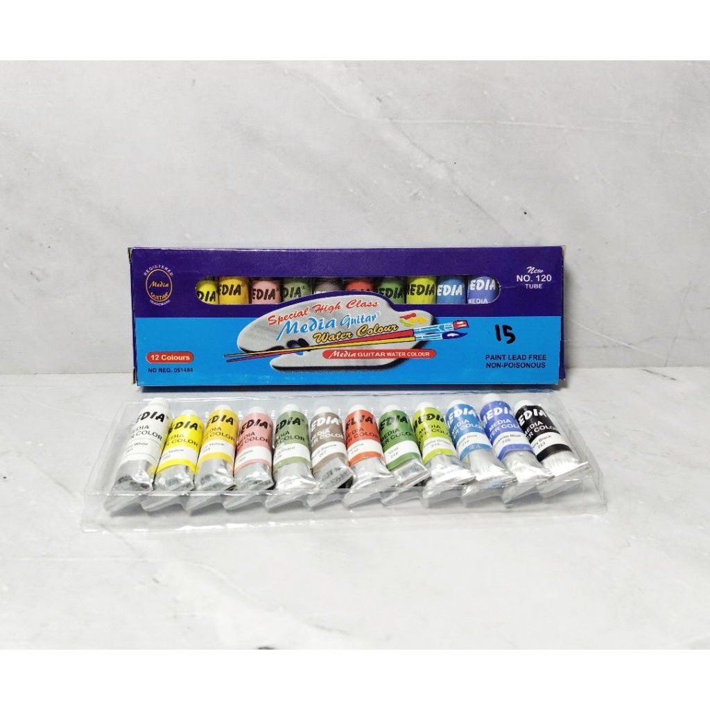 

CAT AKRILIK 12 WARNA MEDIA GUITAR / CAT POSTER / CAT AIR - MEDIA GUITAR