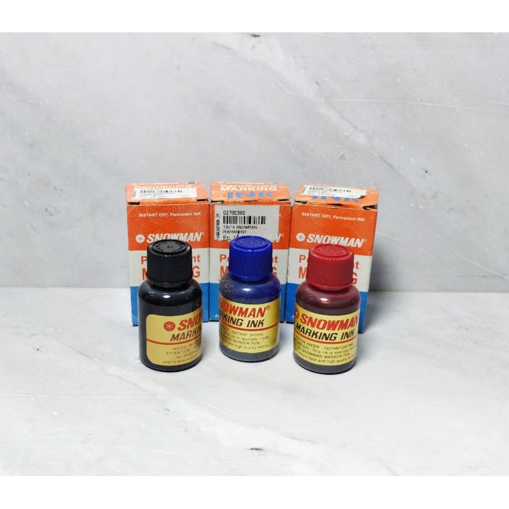 TINTA SPIDOL SNOWMAN / REFILL SPIDOL PERMANENT / ISI ULANG SPIDOL - SNOWMAN