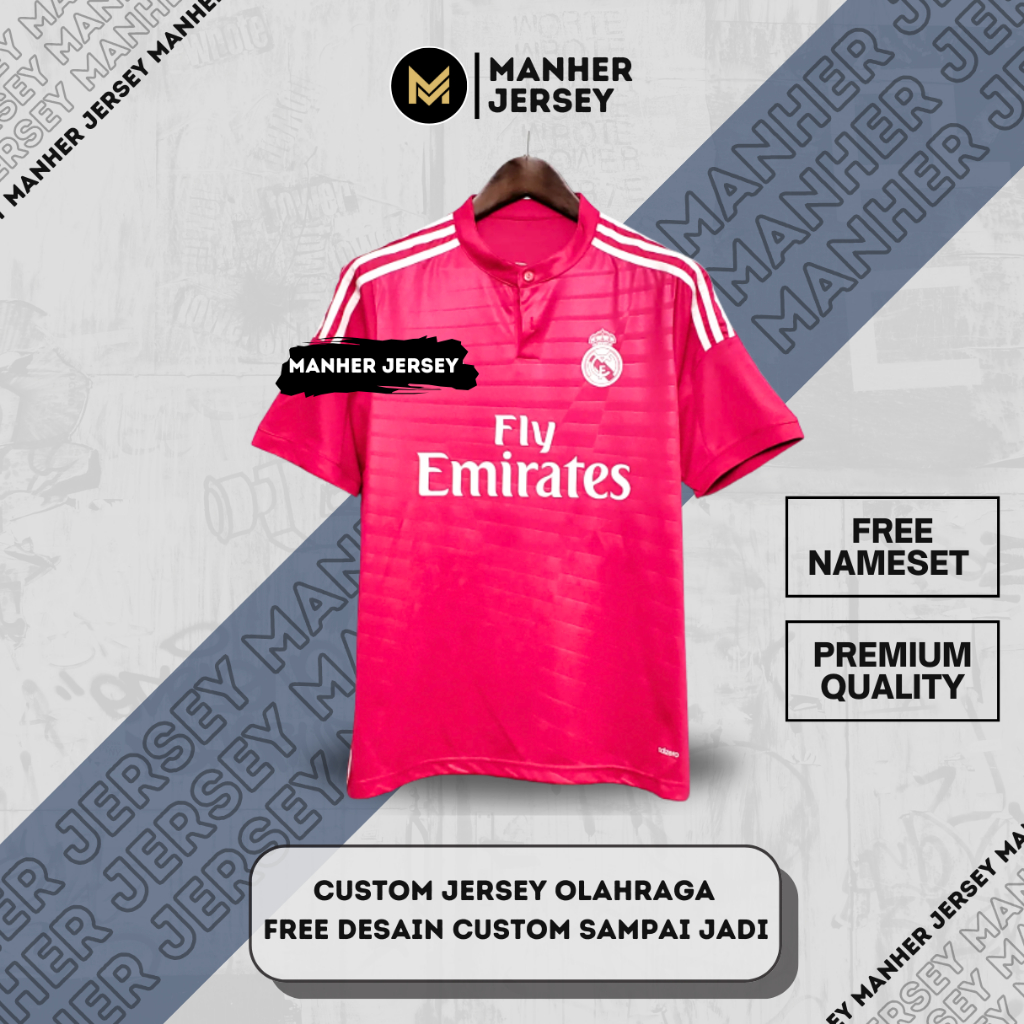 JERSEY REAL MADRID 2014 AWAY FULL PRINTING