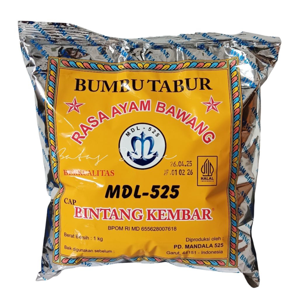 

Bumbu Tabur Cap Bintang Kembar Kemasan 1kg Rasa Ayam Bawang