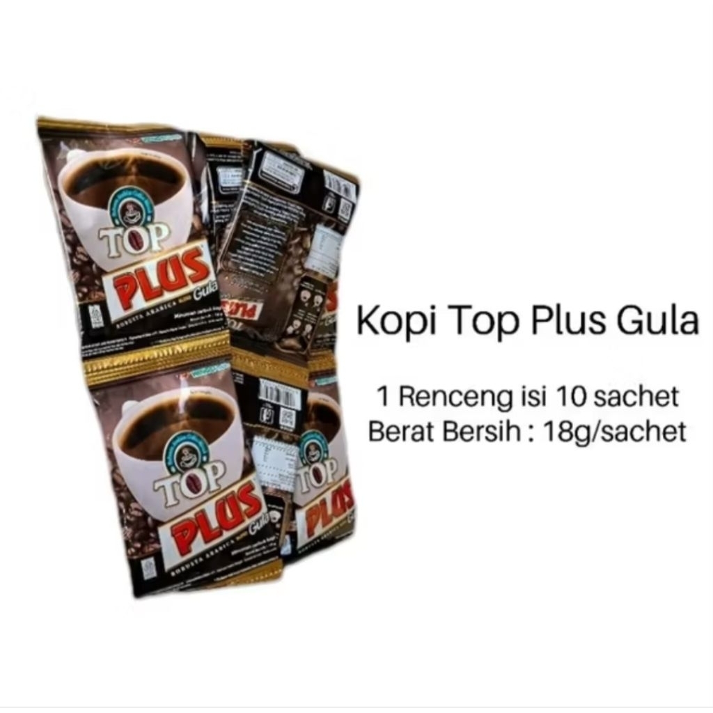 

Kopi top plus 1 renceng