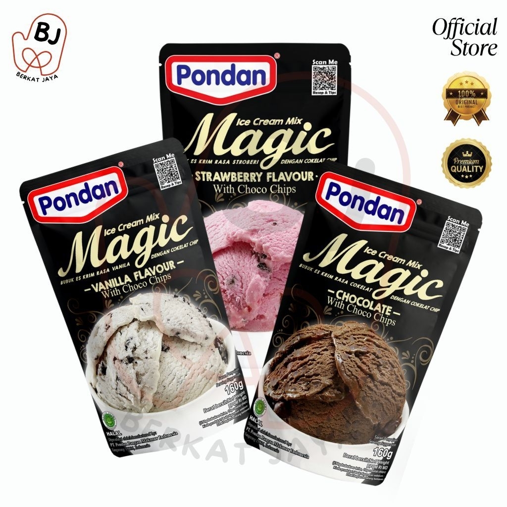 

Pondan Hard Ice Cream 160g (All Varian)