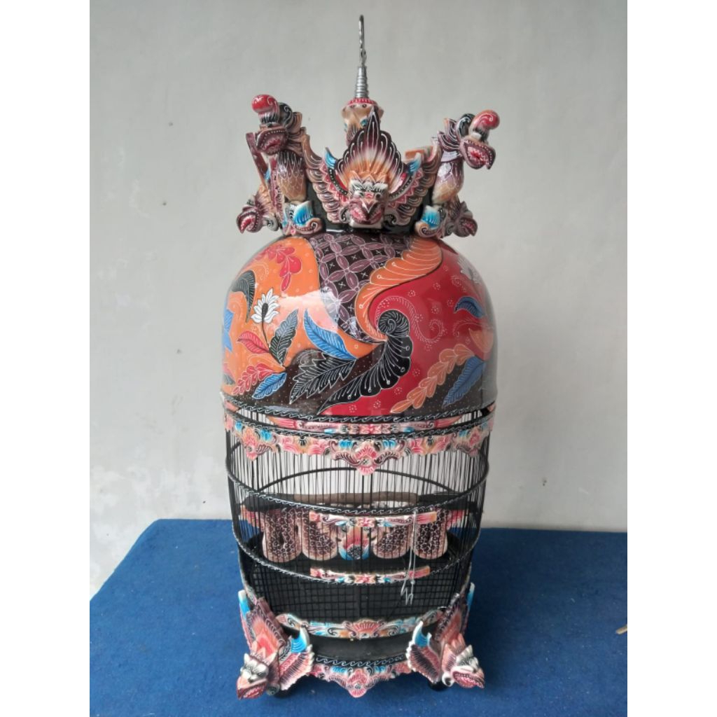 Sangkar Perkutut Lomba Garuda Corak Batik
