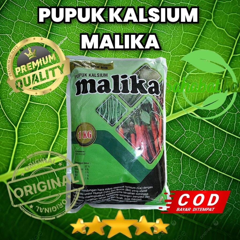 pupuk malika 1 kg , pupuk kalsium , humid acid dan boron