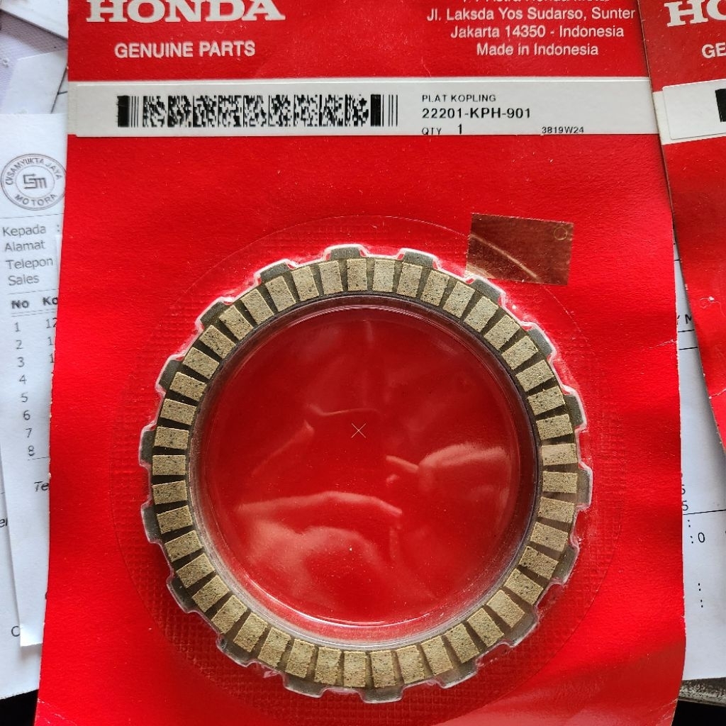 Kampas kopling / Plat kopling karisma / suprax 125 ori