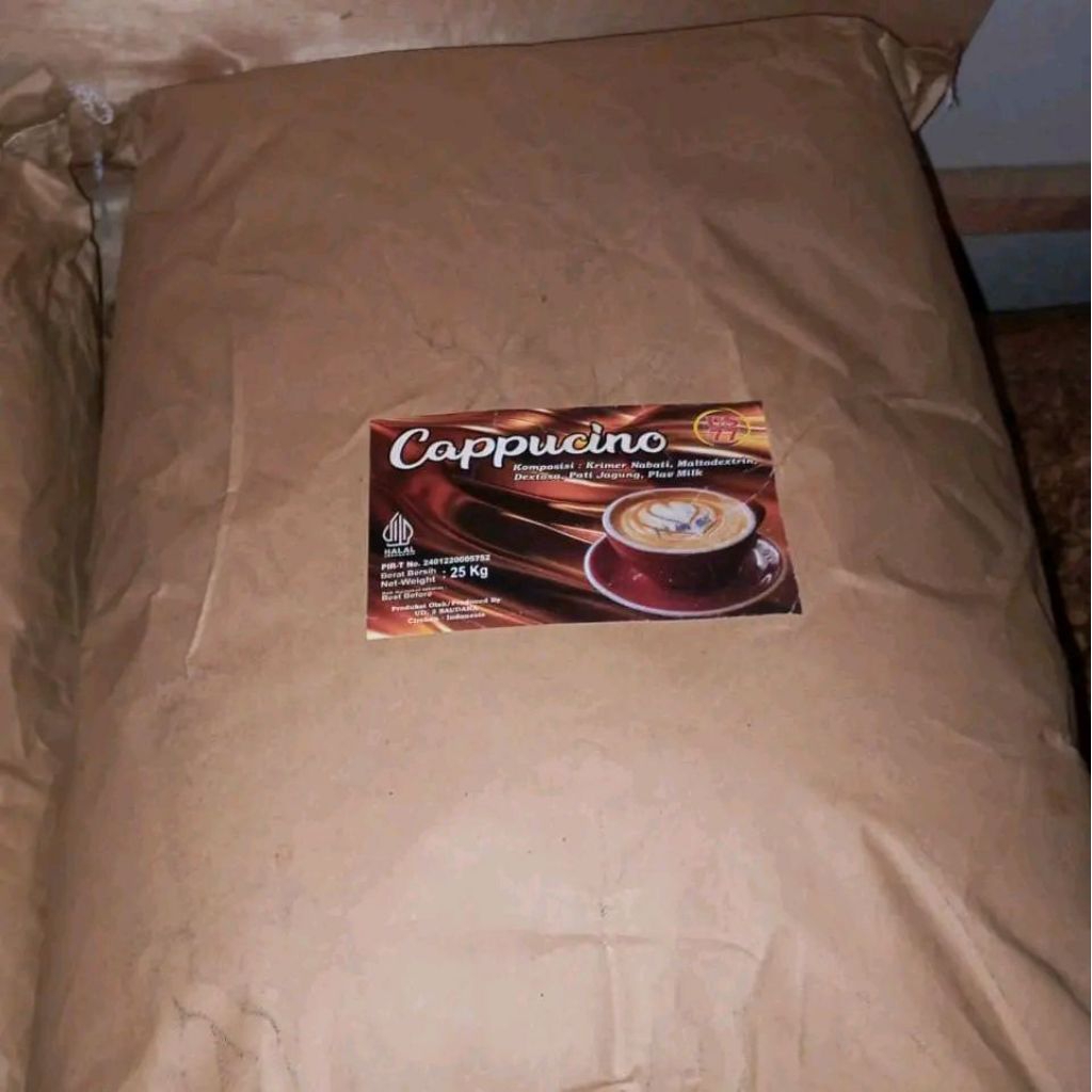 

BUBUK CAPPUCINO ISI 25KG/1SAKK HARGA GROSIR MURAH BUBUK CAPPUCINO ORIGINAL RENDAH GULA TANPA HAMPAS KOPI