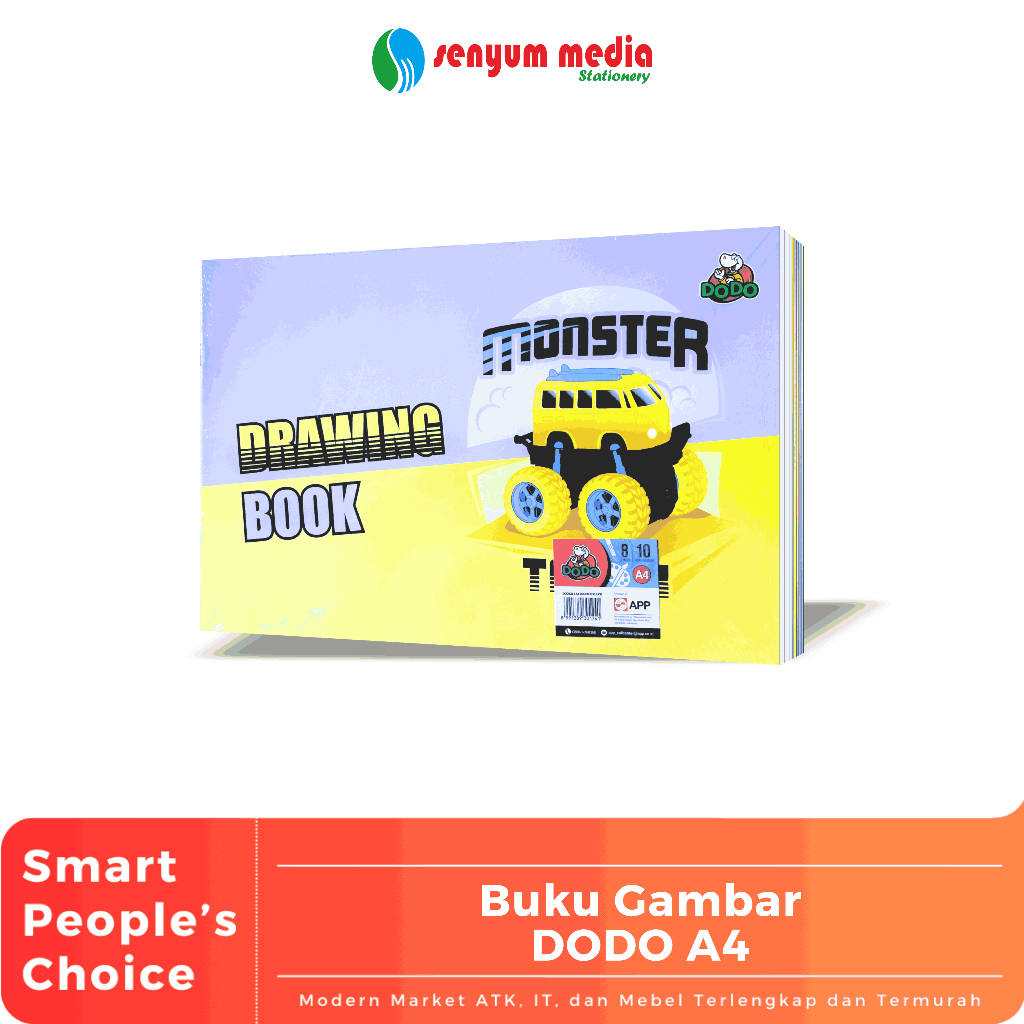 

Buku Gambar A4 Dodo 8 Lembar (1 Pack Isi 10 Buku) (S:PAK)