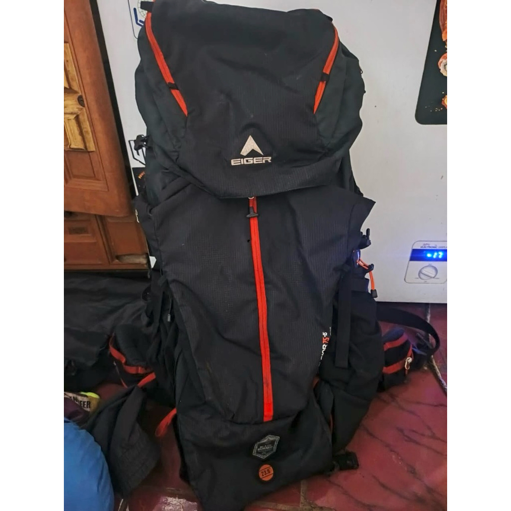Tas Carrier EIGER EXCELSIOR BORNEO BLACK 75+15L
