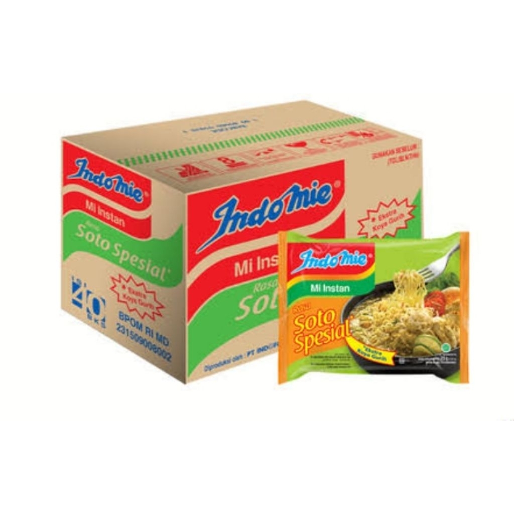 

Indomie kuah soto spesial isi 5 pcs
