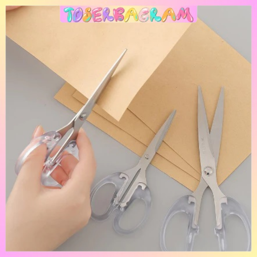 

Gunting Transparant Kecil Sedang Besar / Gunting Transparan / Gunting Bening