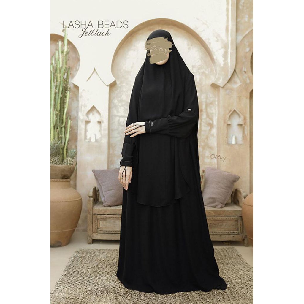 LASHA BEADS MAIRA JETBLACK DITSY MOSLEM Size S