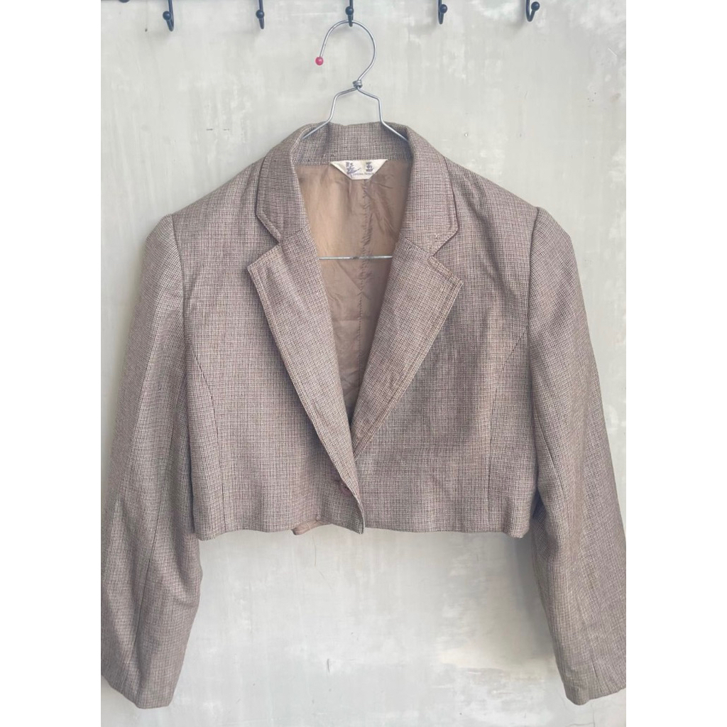 blzer crop blazer kekinian blazer outer crop