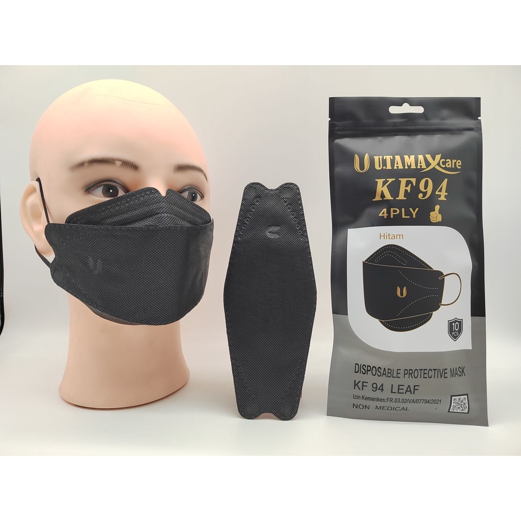 Paket 20 Masker Utama KF94, 4 ply, izin kemenkes