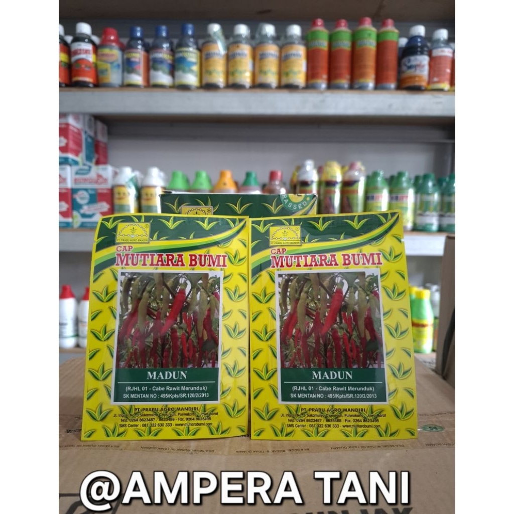 BENIH CABE CABAI RAWIT MADUN ISI 10 GRAM CAP MUTIARA BUMI