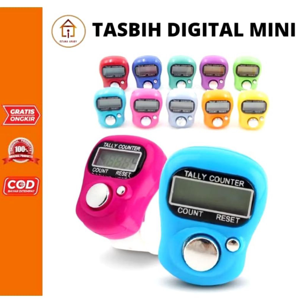 Alat Penghitung Zikir Tasbih Digital Mini / Tasbih Cincin Tasbih praktis Tasbih zikir Di Pencet