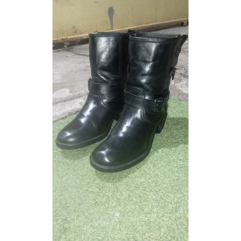 Motorcycle boots original leather by PALLADIUM SZ 40