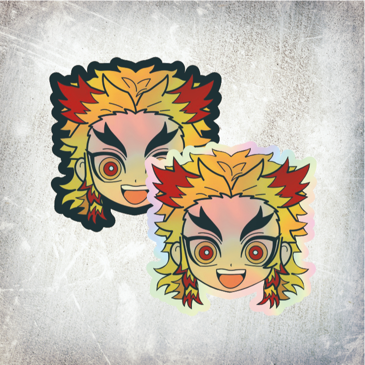 

STICKER HOLOGRAM ANIME RENGEKU KYOJURO PILAR HASHIRA DEMON SLAYER/KIMETSU NO YAIBA