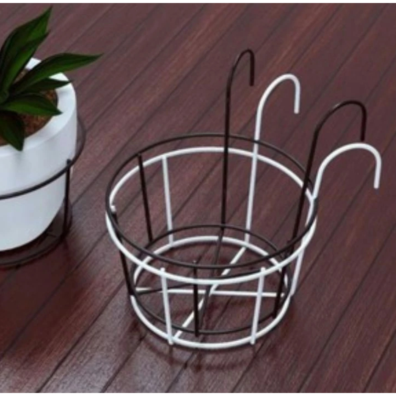 Rak Pot Gantung Pagar Besi | Pagar, Balkon