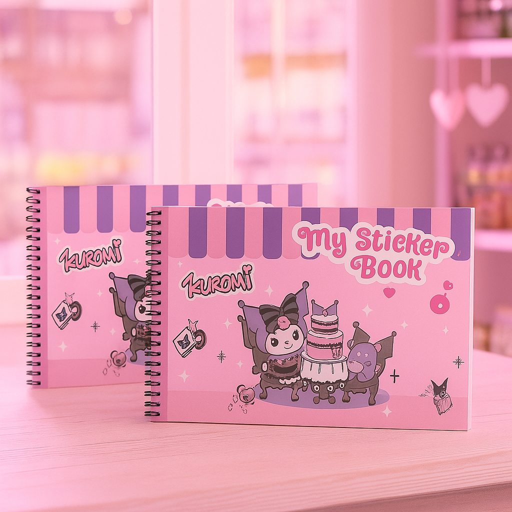 

BOOKSCUBE - Kuromi My Sticker Book tempat Album kosong stiker