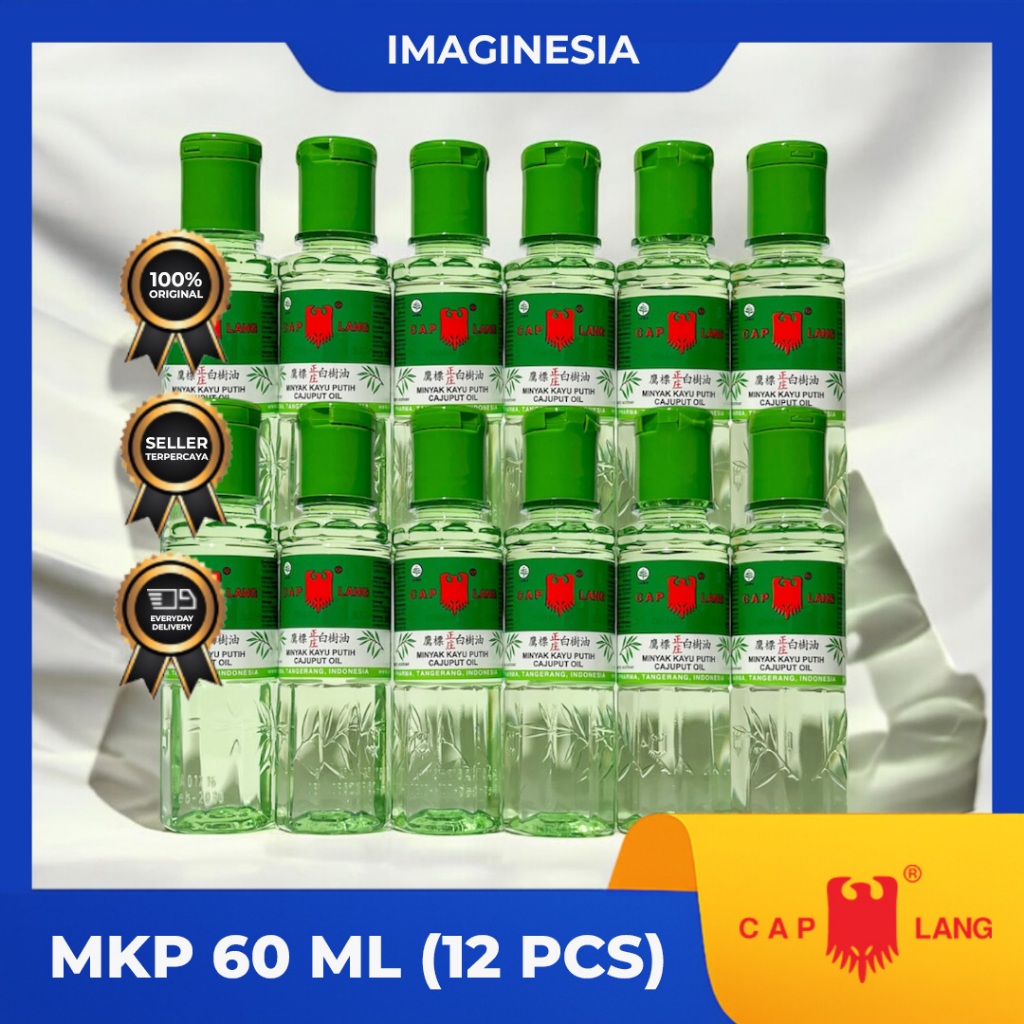 (PAKET 1LUSIN) MINYAK KAYU PUTIH (60ML) Merk CAPLANG