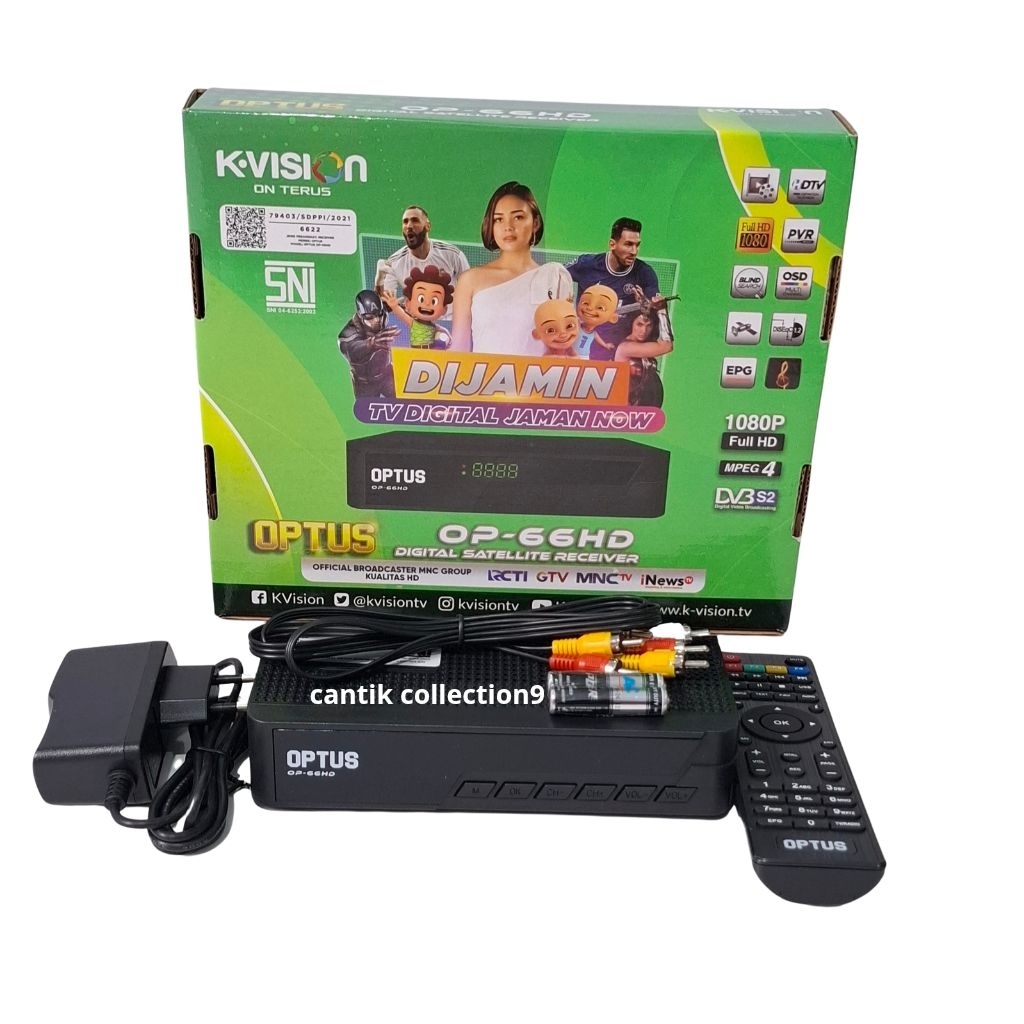 Receiver Parabola Optus 66Hd By Kvision