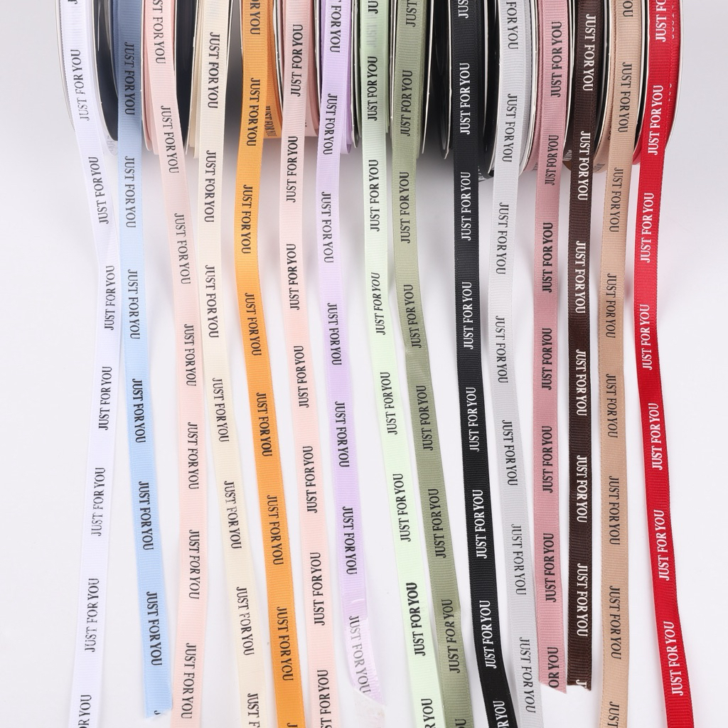 

[1 ROLL 40 YARD] Pita Just For You 1 cm | Pita Satin | Pita Buket Bunga | Hiasan Dekorasi