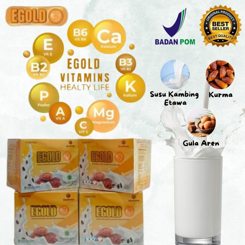 

SUSU KAMBING ETAWA EGOLD MINUMAN SERBUK RASA KURMA 1 BOX ISI 10 SACHET