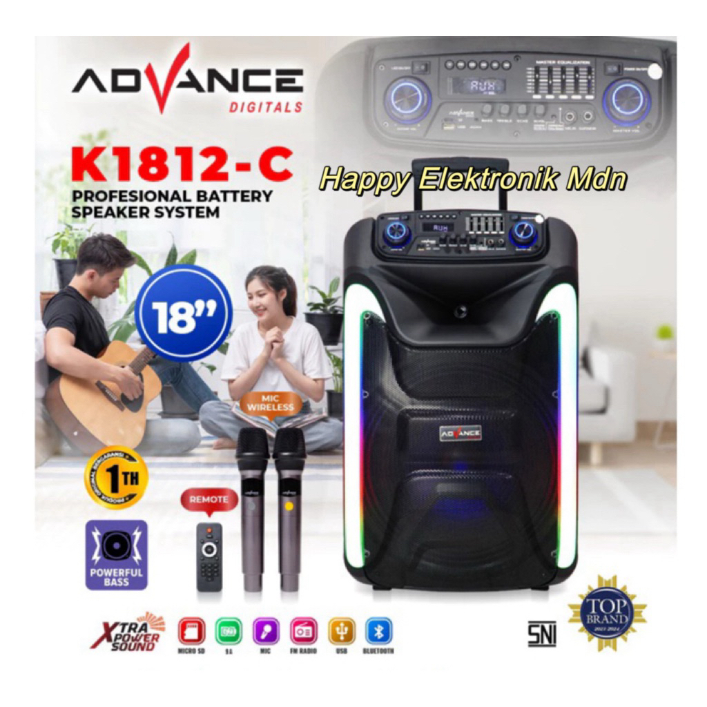 ADVANCE SPEAKER 18 Inch ADVANCE PORTABLE SPEAKER 18 8 inch ADVANCE 18 inci SPEAKER ADVANCE K1812C AD