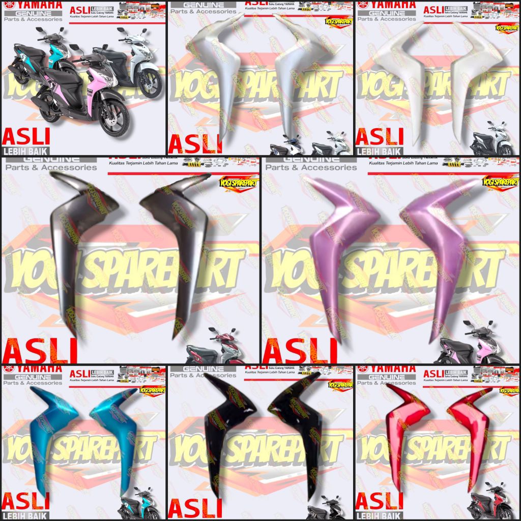PANEL TEBENG SAYAP DEPAN MIO S 125 B3B-F835U-00 B3B-F835V-00 KANAN KIRI ORIGINAL YAMAHA