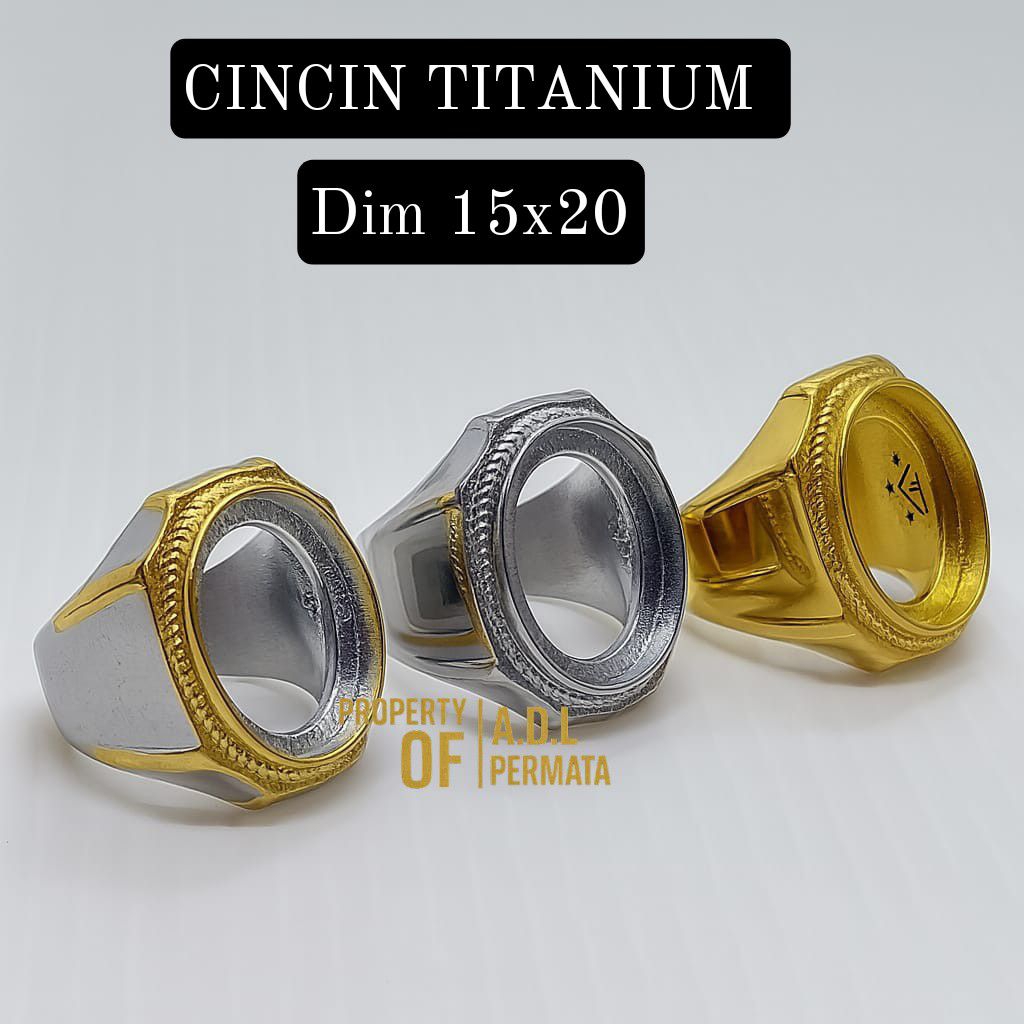 CINCIN EMBAN TITANIUM DIM 15X20