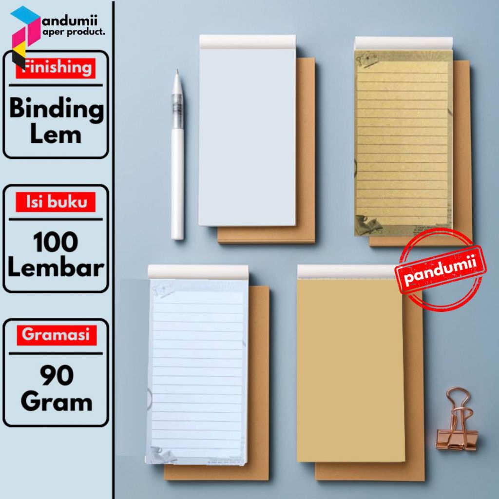 

Buku Catatan Portabel / Buku Memo Kecil / Kertas Kraft Samson A7+