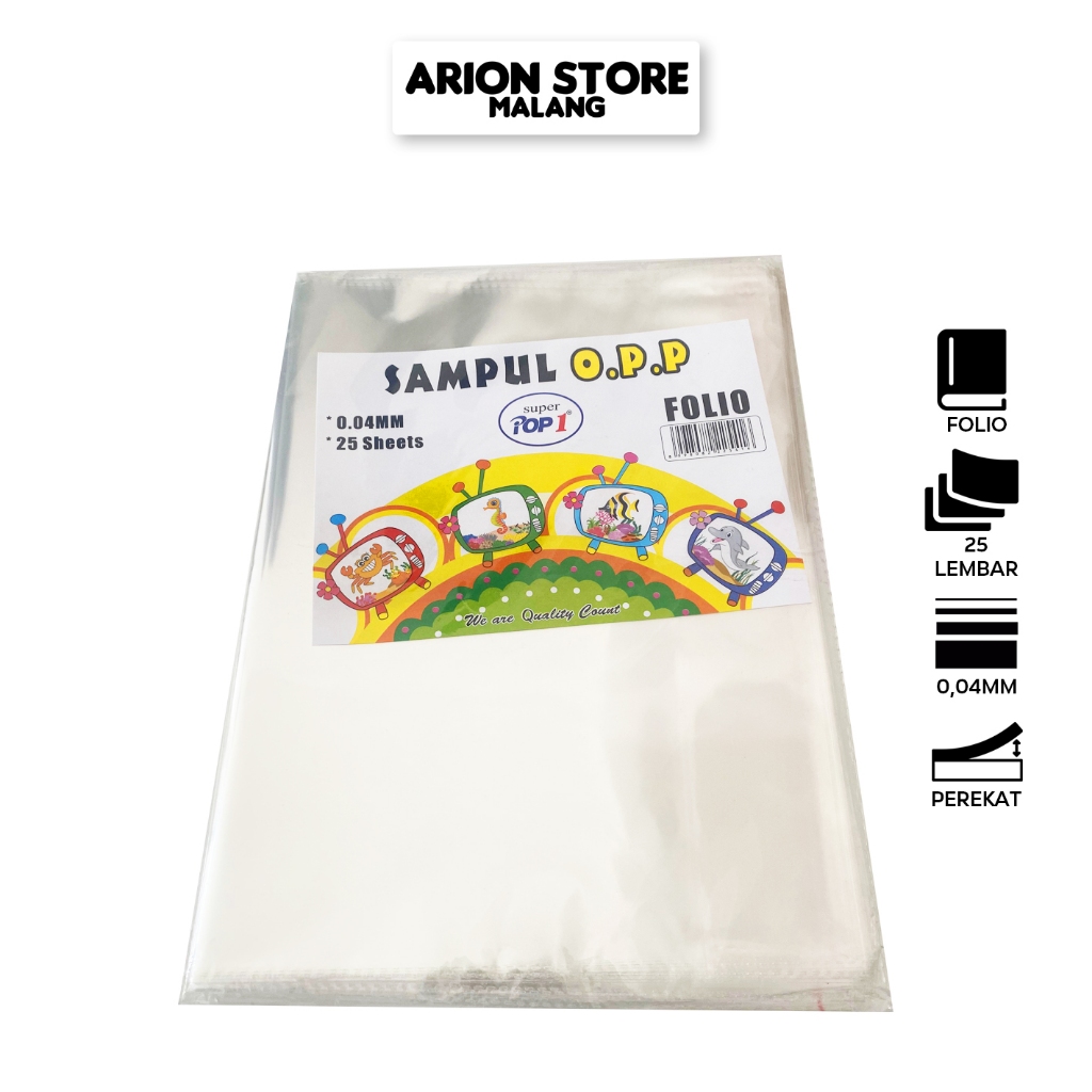 

[Isi 25pcs] Sampul Buku Cetak Folio POP1 0,04mm