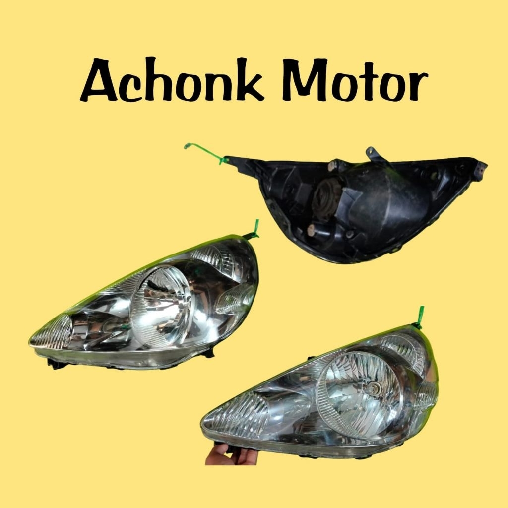 lampu depan headlamp kiri Honda jazz 2004-2006 original