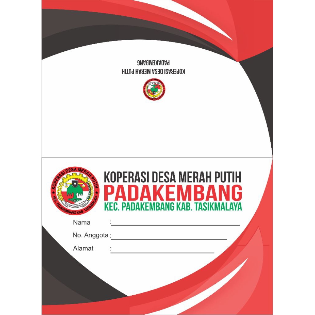 

buku tabungan koperasi merah putih custom desain cover+logo||custom buku tabungan qurban||custom buku tabungan santri/sekolah