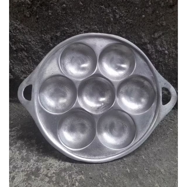 Cetakan Kue Lumpur isi 7, Loyang Apem, Cetakan Samir, Cetakan Baklor 7 lobang