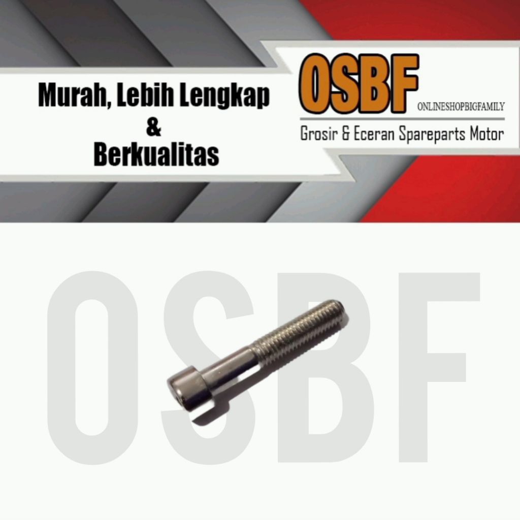 BAUT L M8X45 (DRAT 12, PANJANG 4,5 CM)