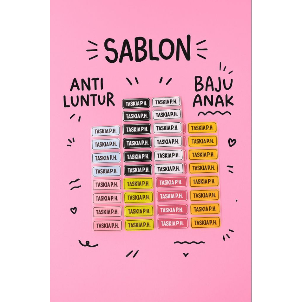 

Stiker Nama Baju Anak 2x5cm – Anti Luntur