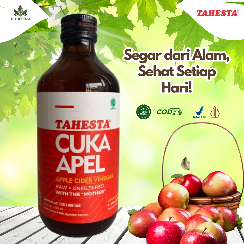 

Tahesta Cuka Apel 320ml – Solusi Alami Atasi Hipertensi & Kolesterol Tinggi