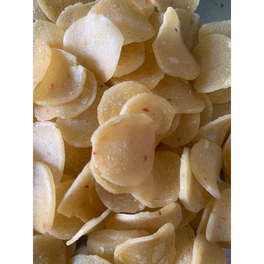 

kerupuk UBI SiNGKONG PEDAS cabai /ceriping kerupuk mentah