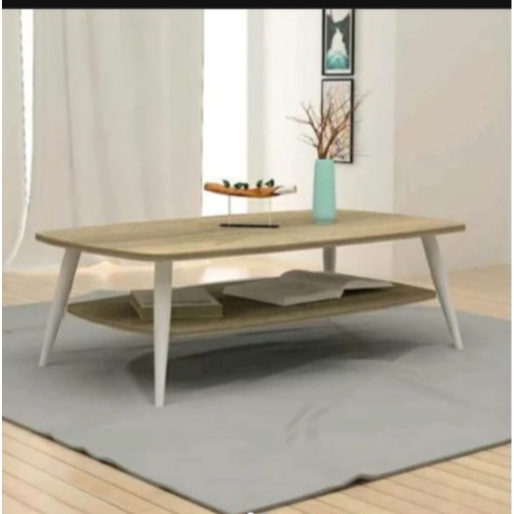 Meja sofa 2 tingkat hpl