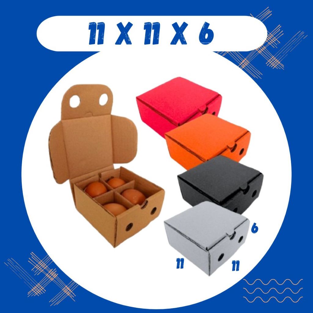 

Kardus 11x11x6 LD Box 11x11x6 LD Dus Telur Isi 4 11x11x6 LD Kotak Endog Asin Tray Malang Grosir