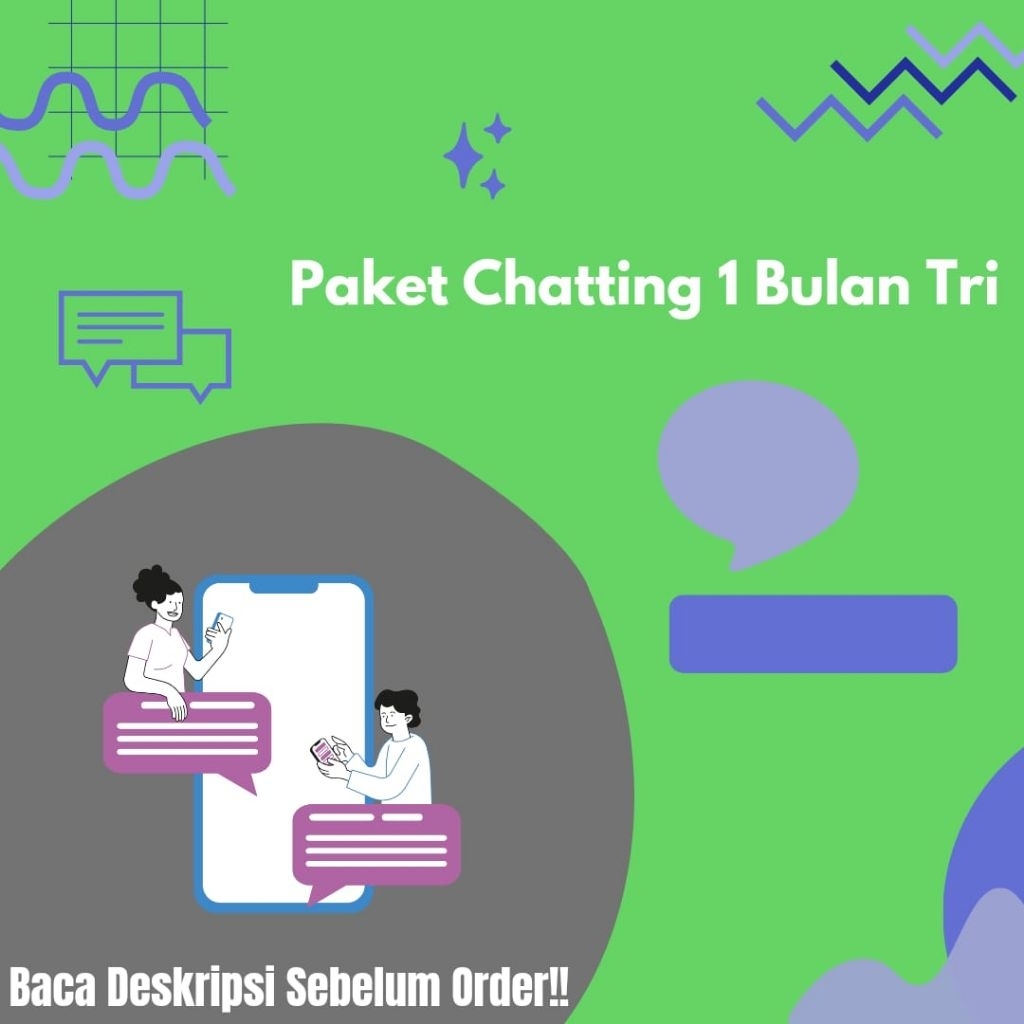 paket CHATTING CHAT tri 30 hari