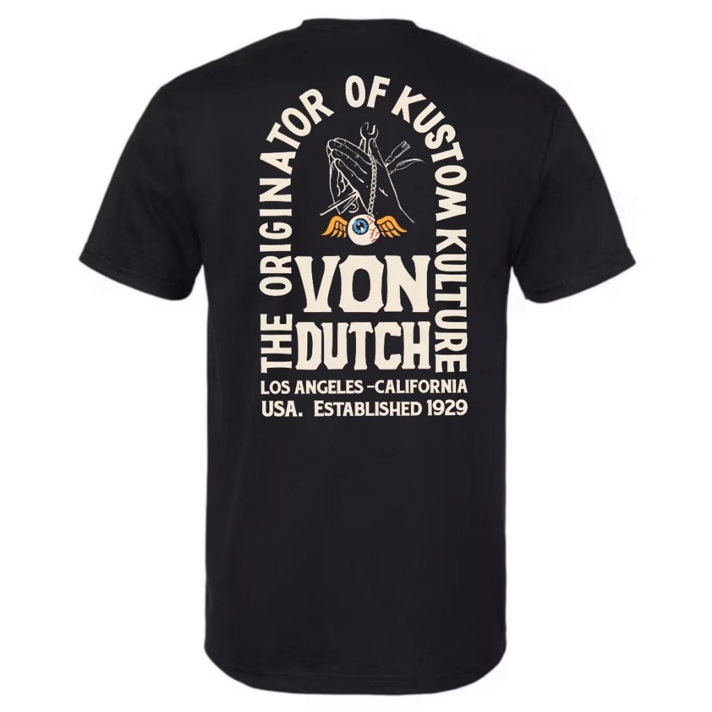 TAMASSAKA - [A0-07] Baju Von Dutch , Kaos Von Dutch Originator Unisex Pria Dewasa