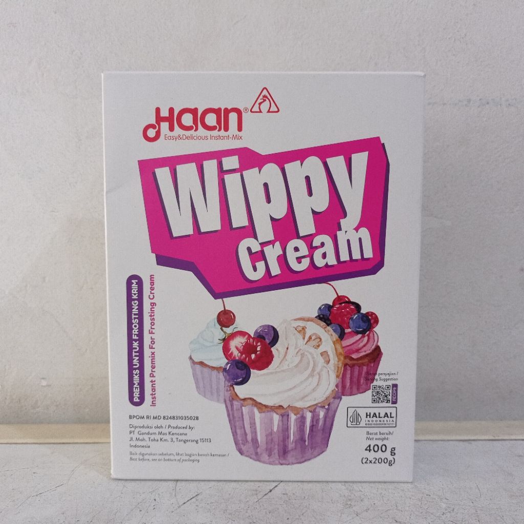

Haan whippy cream 400 gram | haan wippy cream | haan whipcream bubuk | whip cream bubuk
